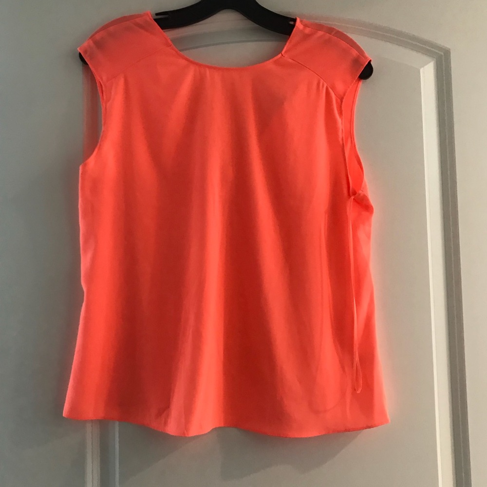 Neon orange blouse